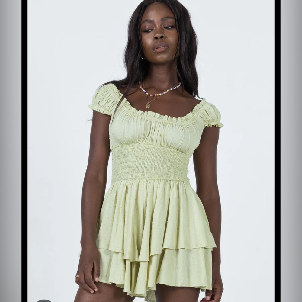 Princess Polly Green Romper